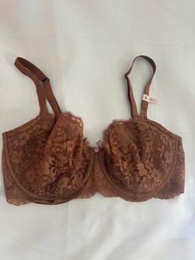 Victoria's Secret Lace Underwire Bra - Brown